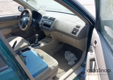 2001 Honda Civic Lx из США, поврежденный, VIN 1HGES15591L011252